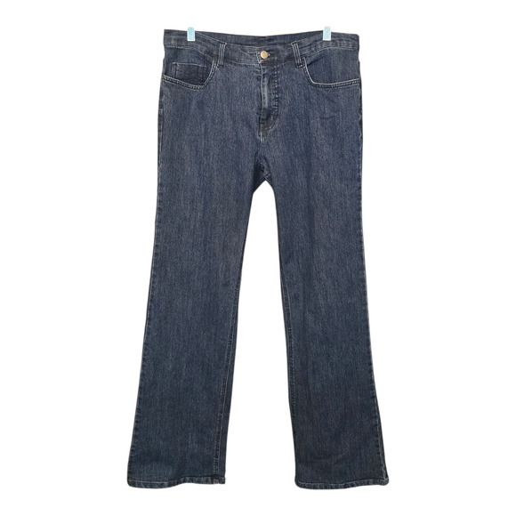 Christine Alexander Denim - Christine Alexander Bootcut Jeans Womens Size 12 Blue Stretch Dark Wash Casual